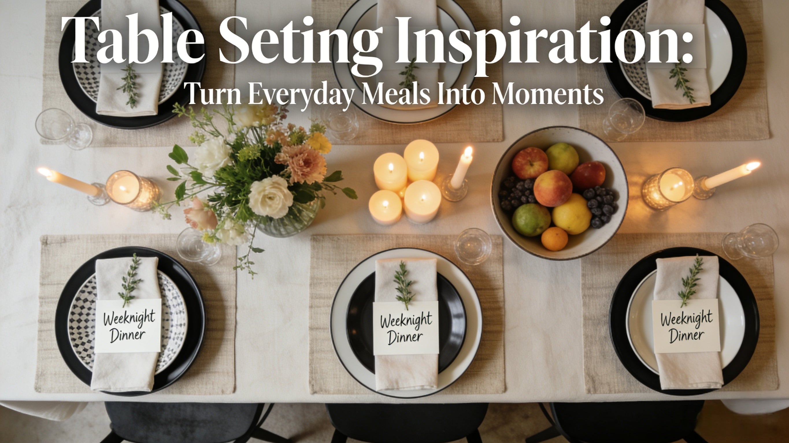 Table Setting Inspiration: Turn Everyday Meals Into Moments